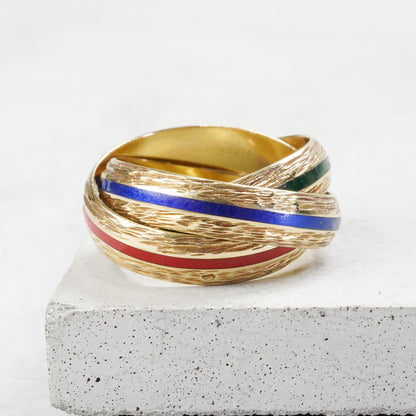 HERMES トリニティ YG リング 16号