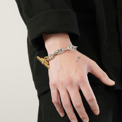 HERMES シェーヌダンクル GM13 YGコンビ ブレスレット