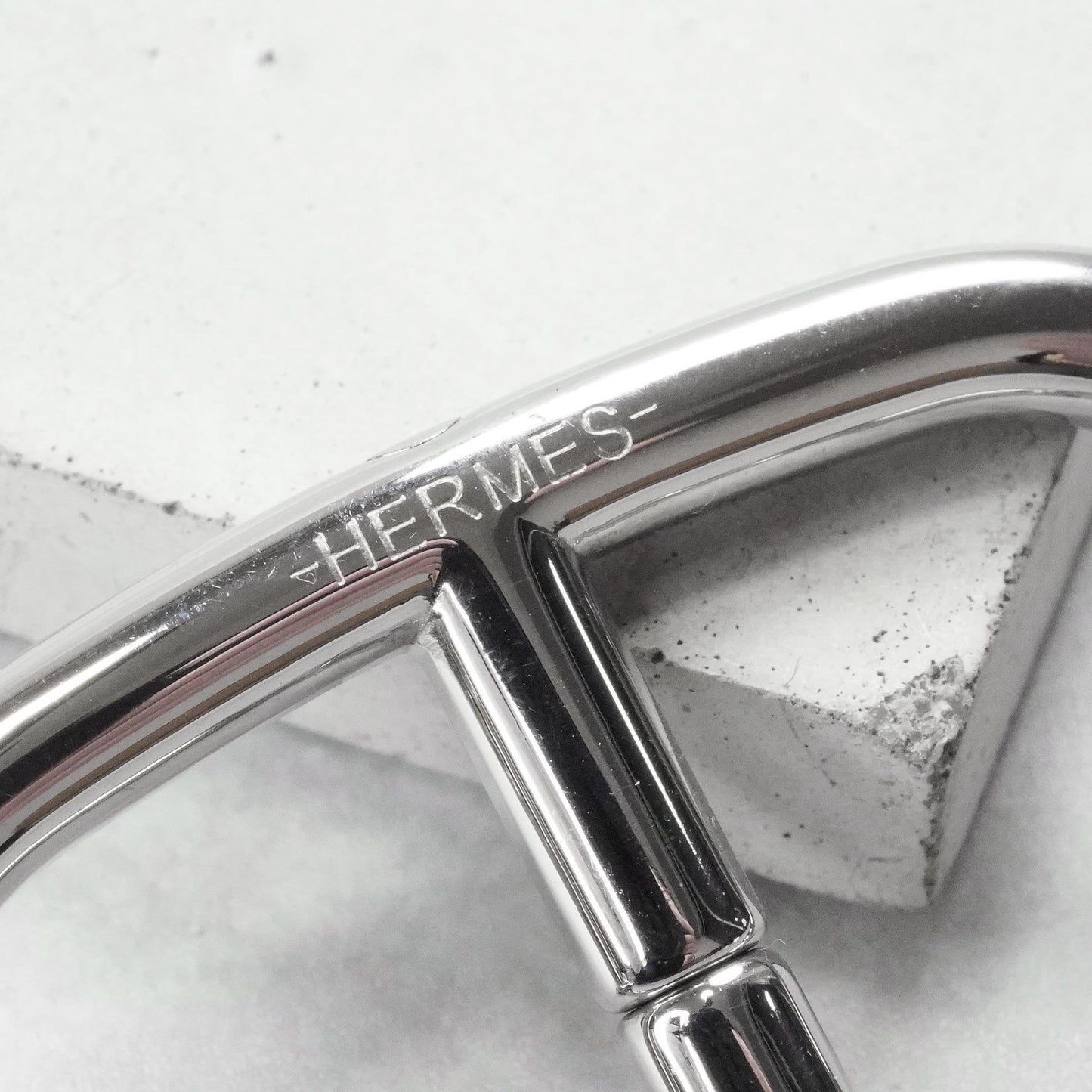 HERMES シェーヌダンクル キーリング ステンレス製