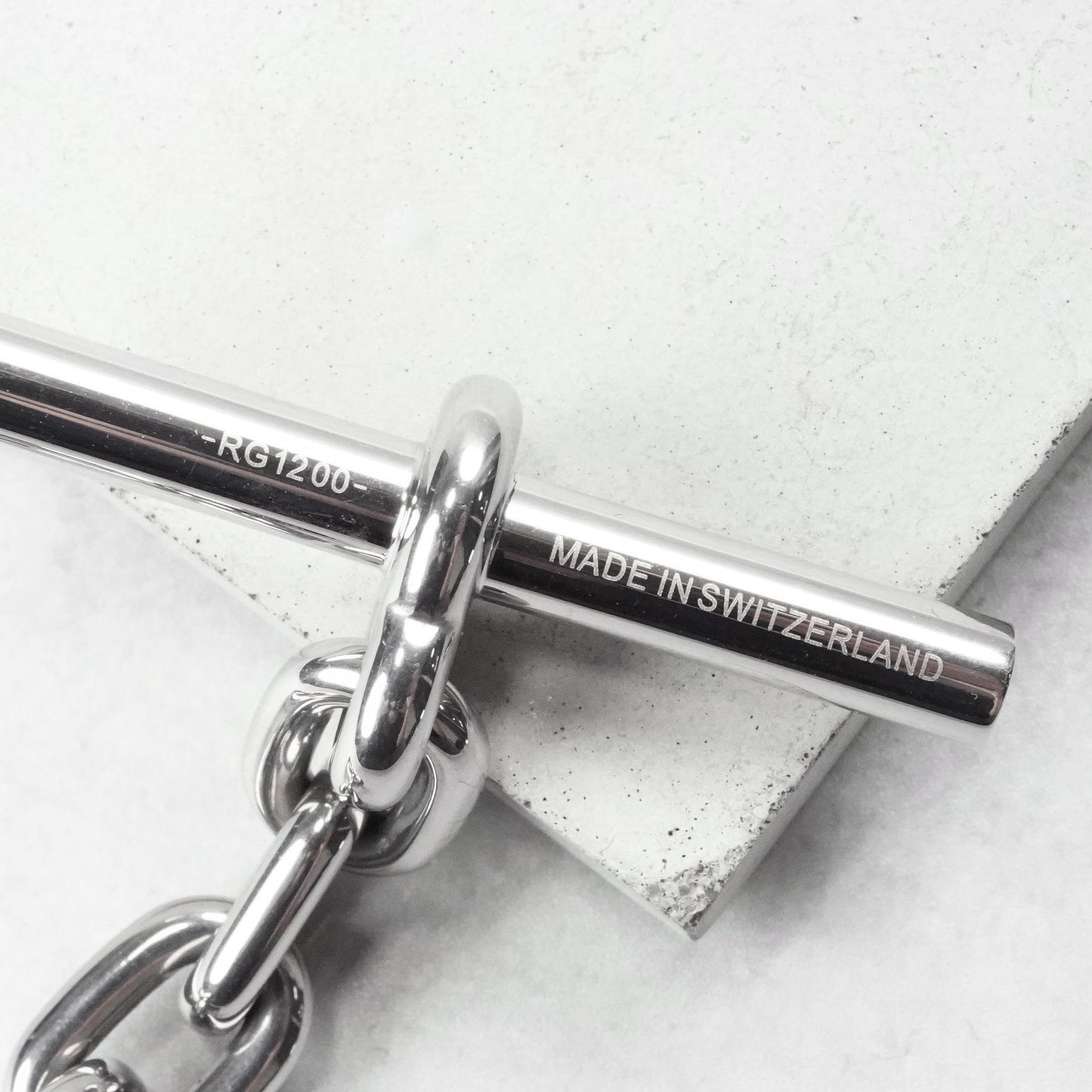 HERMES シェーヌダンクル キーリング ステンレス製