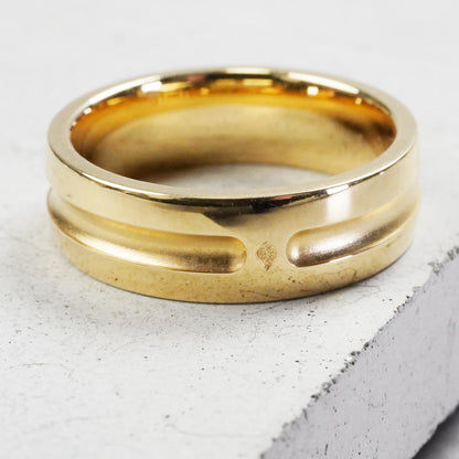 HERMES アンプラント リング YG 50号