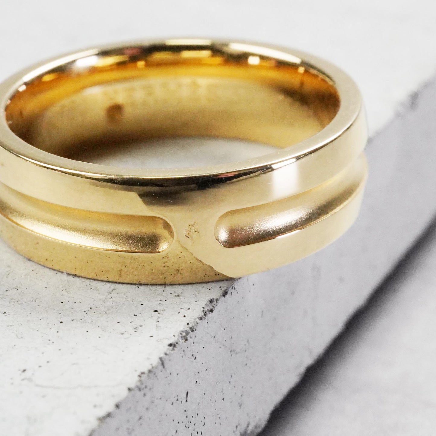 HERMES アンプラント リング YG 50号