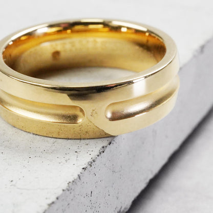 HERMES アンプラント リング YG 50号