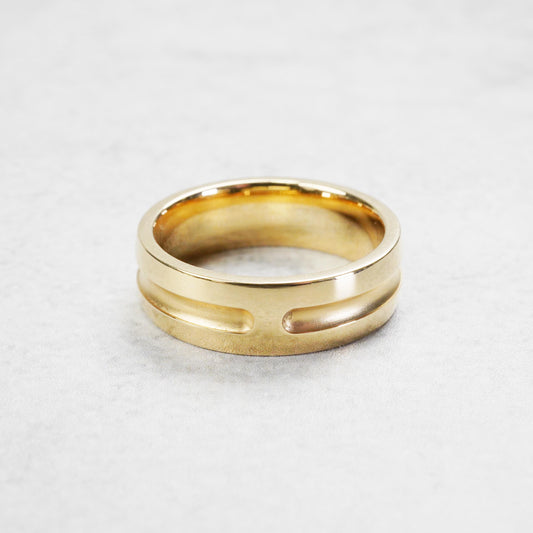 HERMES アンプラント リング YG 50号