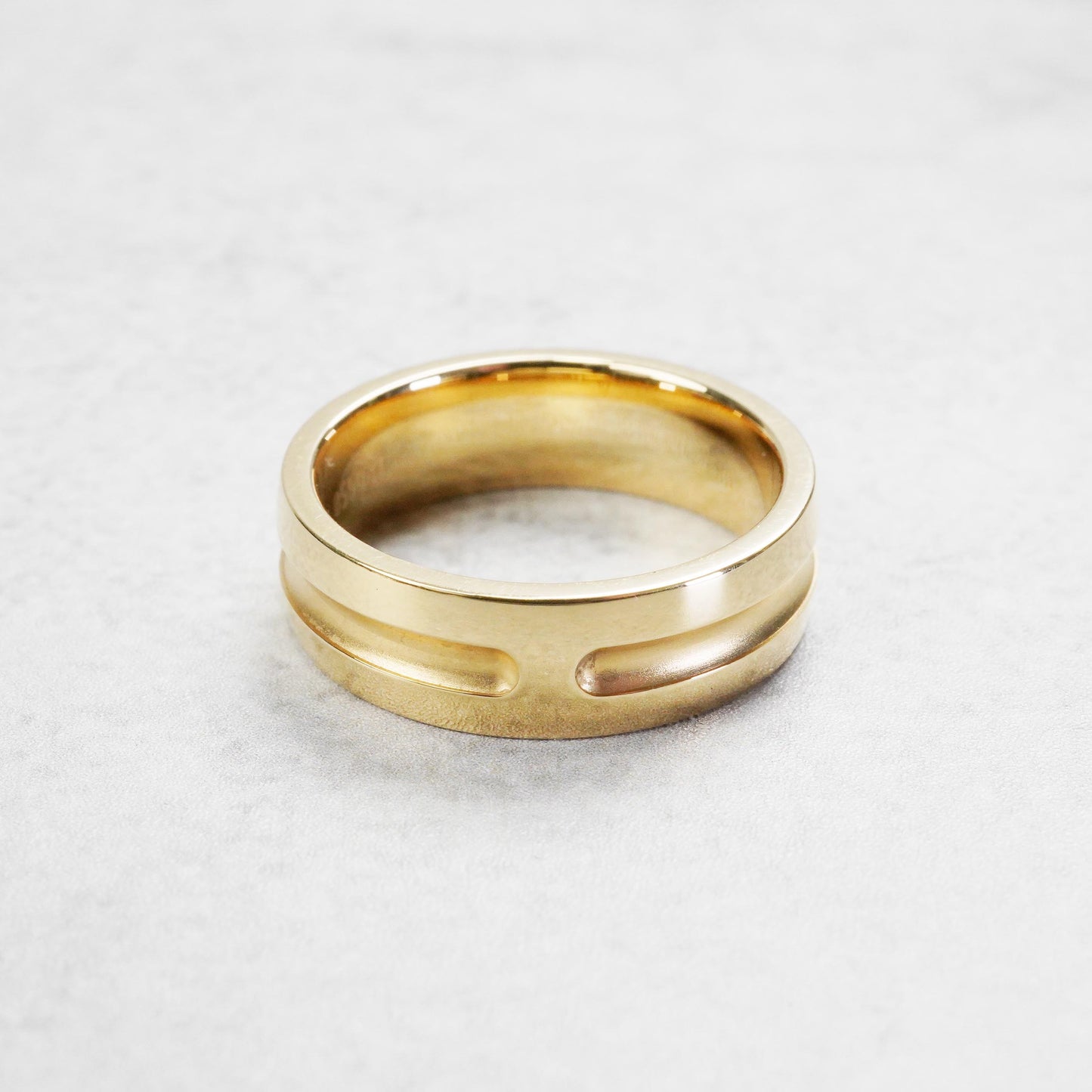 HERMES アンプラント リング YG 50号