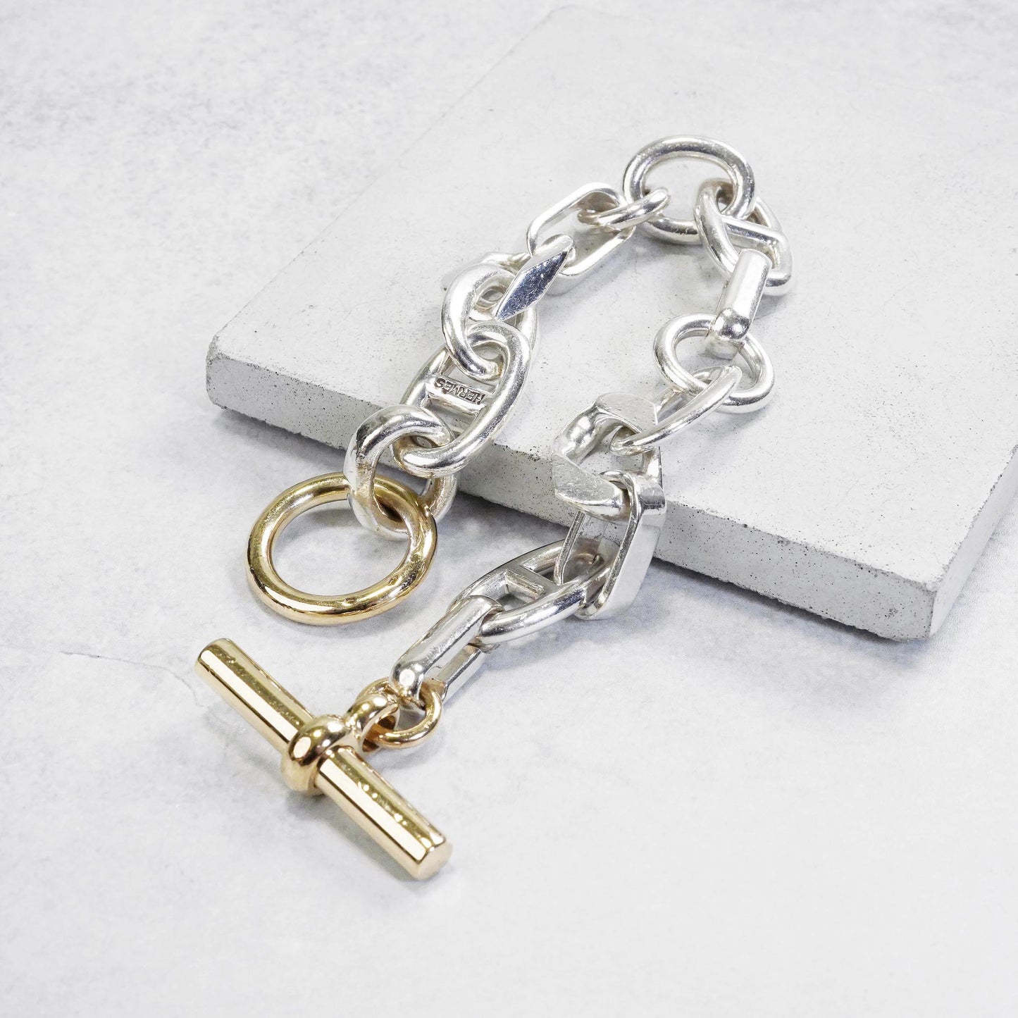 HERMES アレア PM15 YGコンビブレスレット