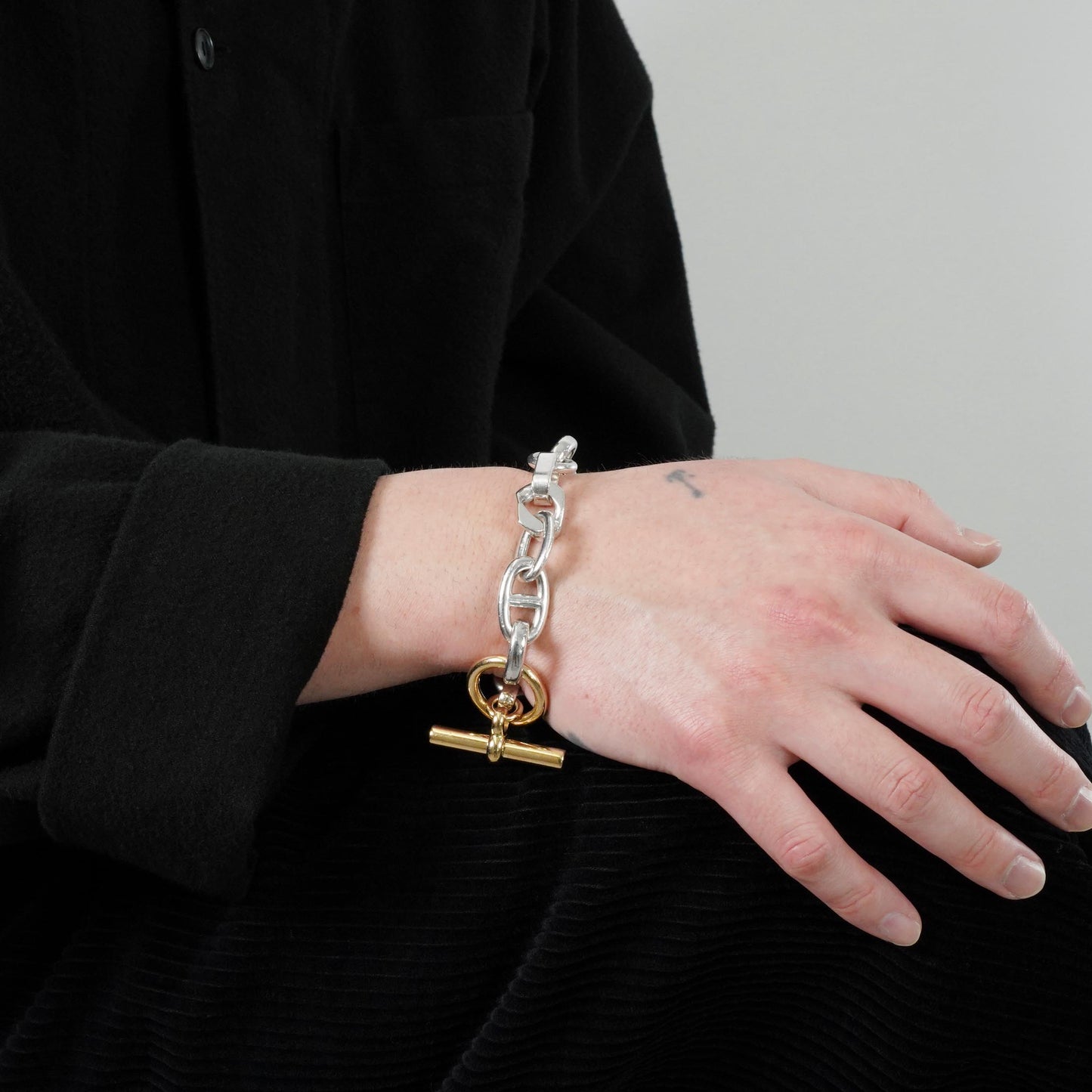 HERMES アレア PM15 YGコンビブレスレット