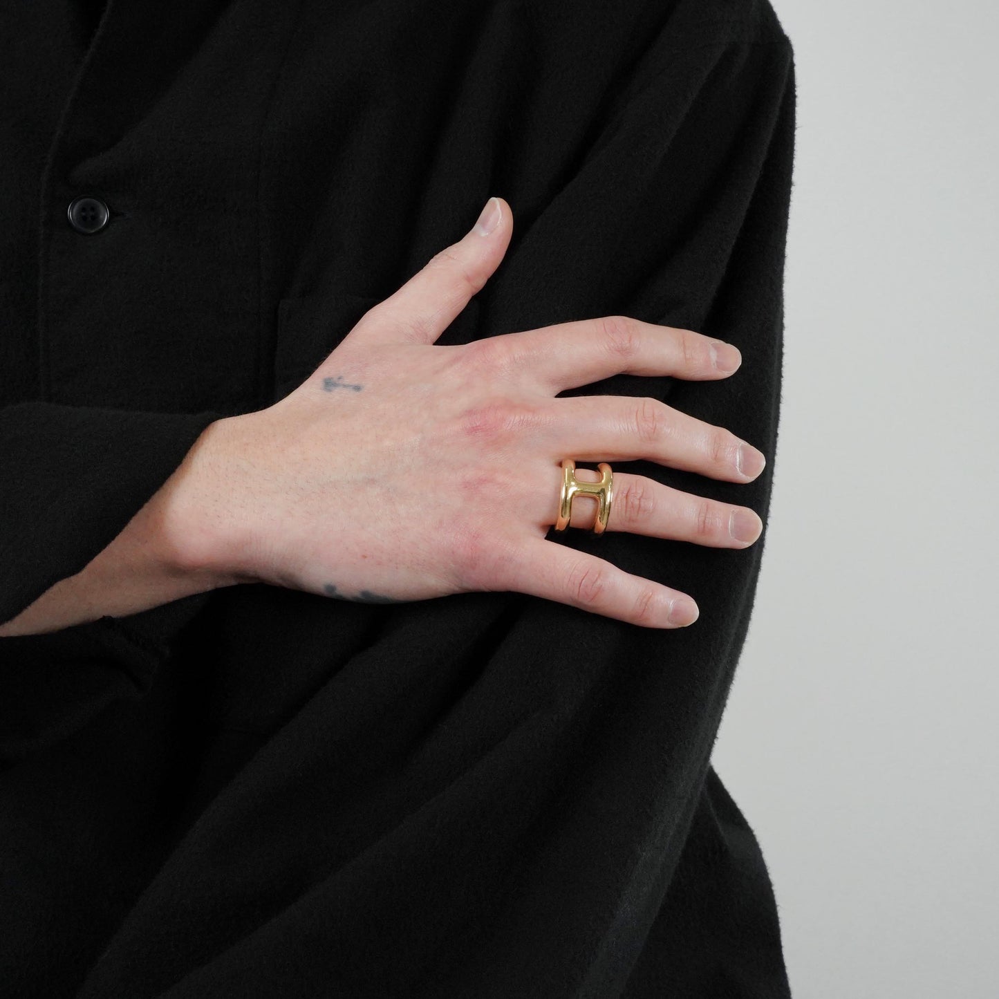 HERMES オスモズ GM リング RG 55号