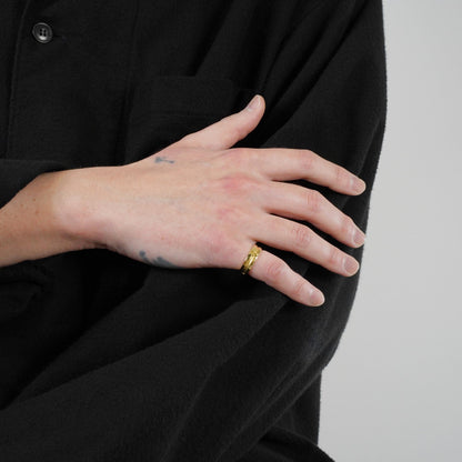 HERMES アンプラント リング YG 50号