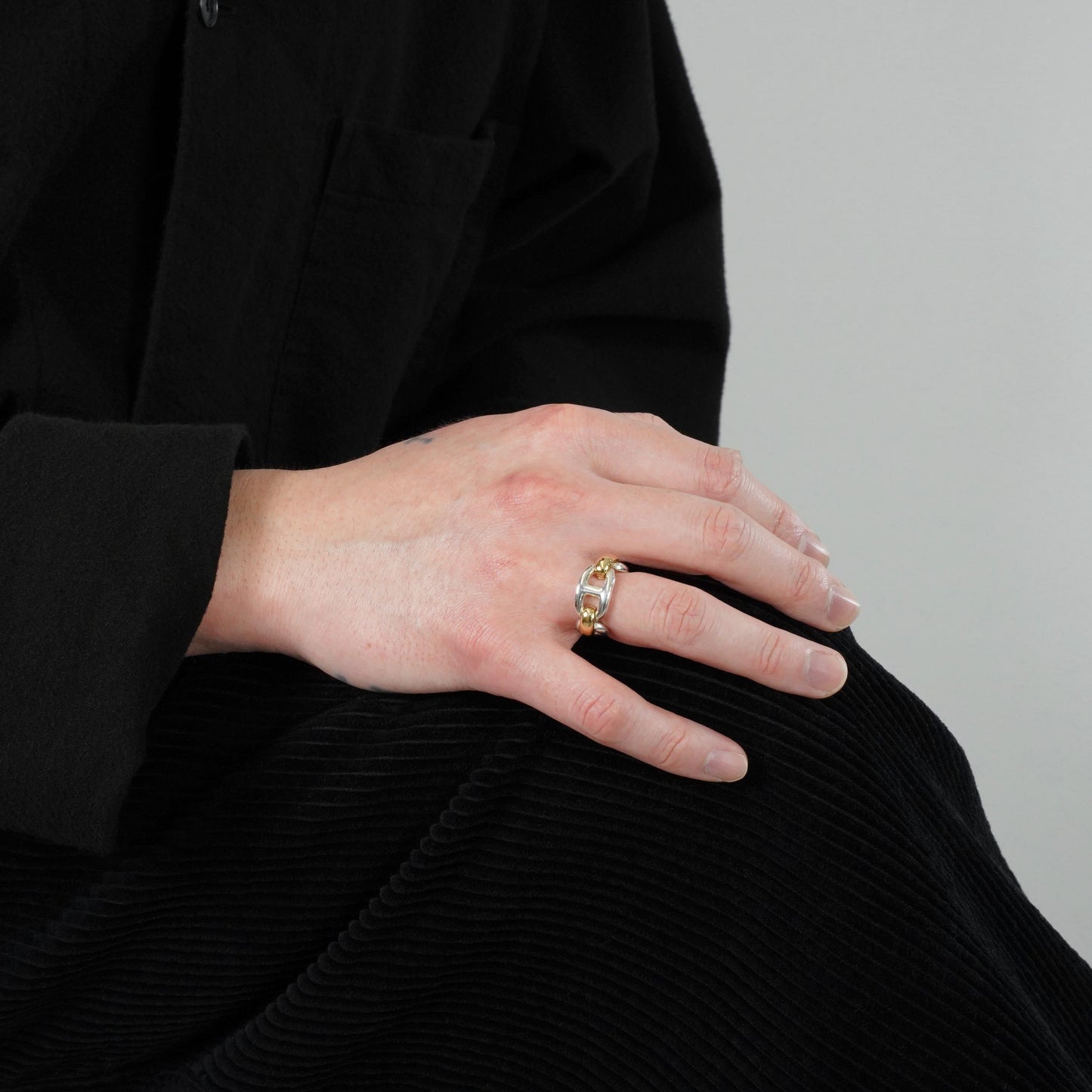 HERMES シェーヌダンクル コンビリング 52号