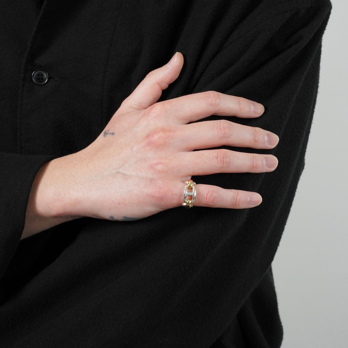 HERMES シェーヌダンクル コンビリング 52号