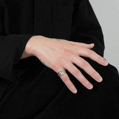 HERMES ベルトモチーフ コンビリング 11.5号