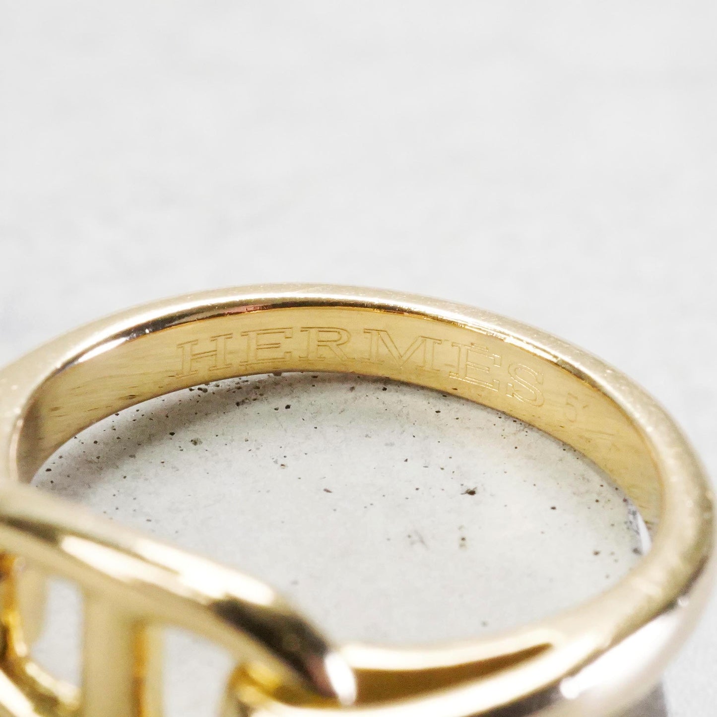 HERMES シェーヌダンクル リング YG 51号