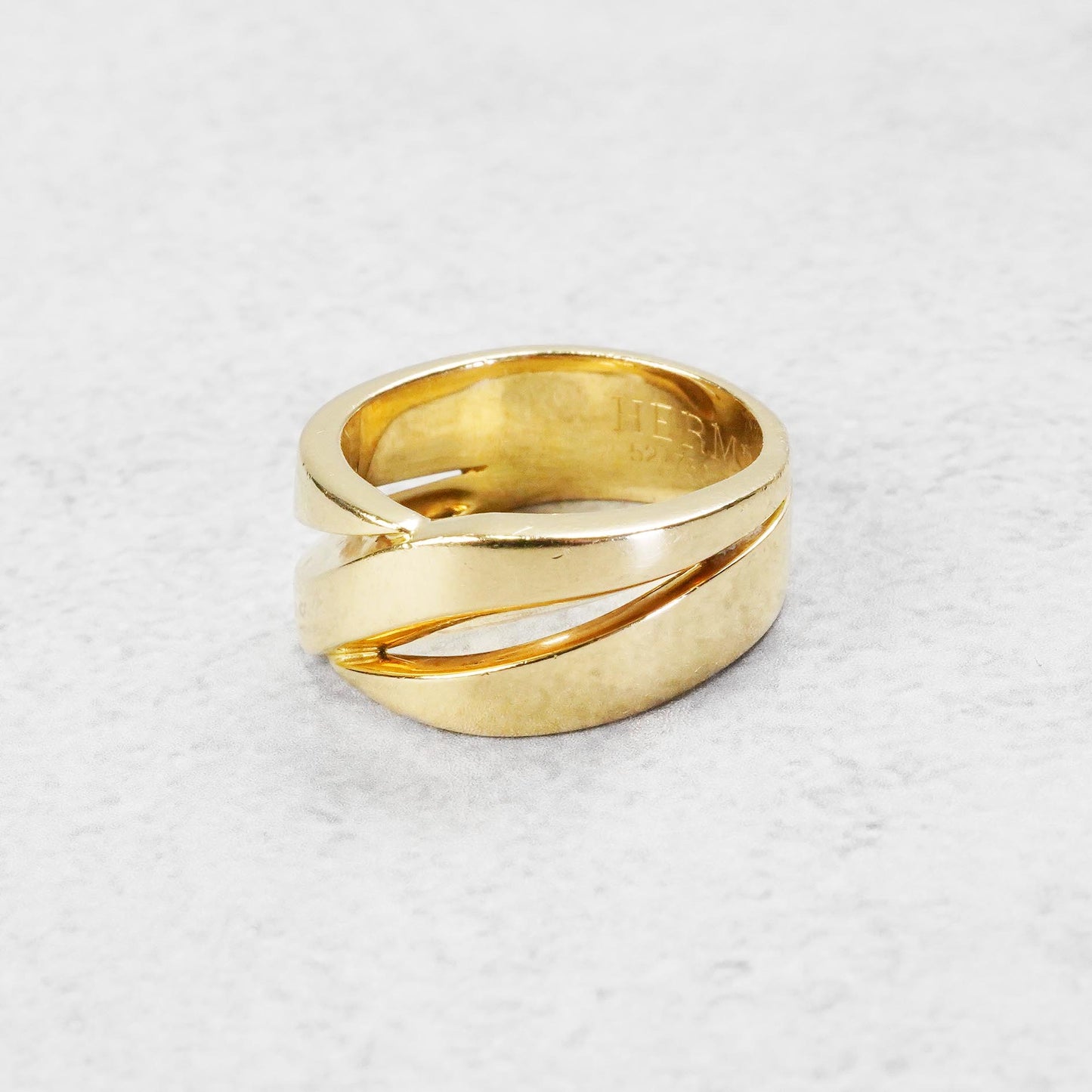 HERMES ヴィンテージリング YG 52号