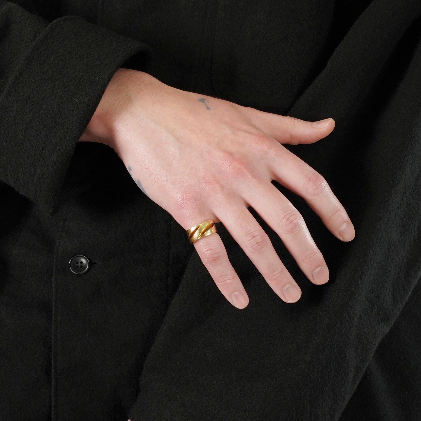 HERMES ヴィンテージリング YG 52号