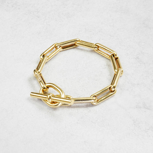 HERMES サランボ YG ブレスレット