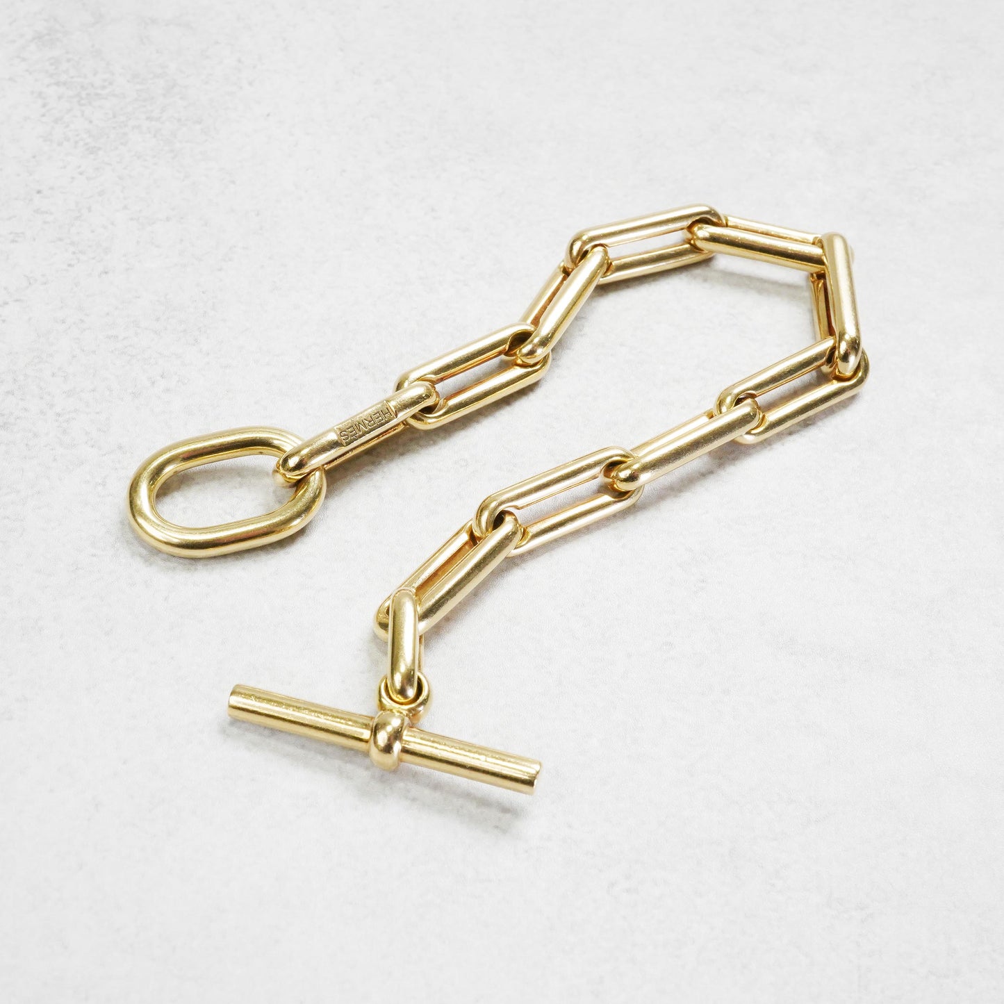 HERMES サランボ YG ブレスレット