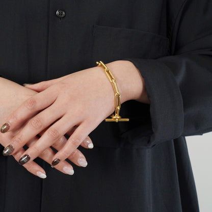 HERMES サランボ YG ブレスレット