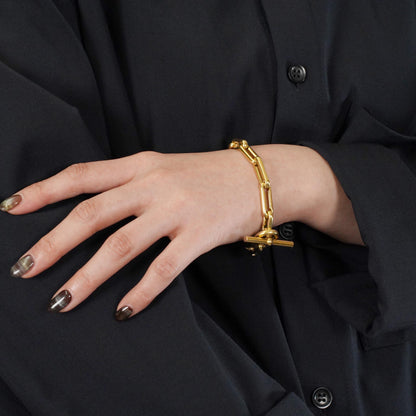 HERMES サランボ YG ブレスレット