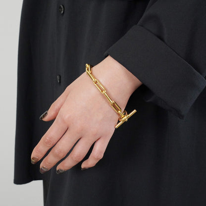 HERMES サランボ YG ブレスレット