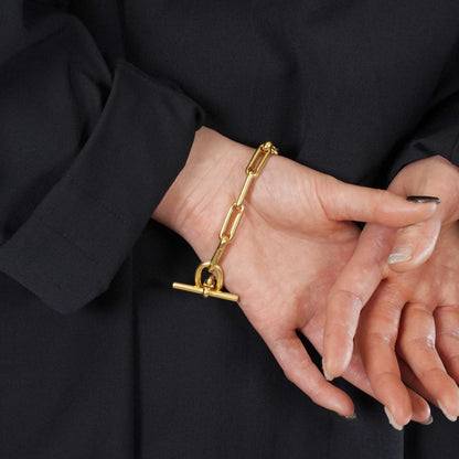 HERMES サランボ YG ブレスレット