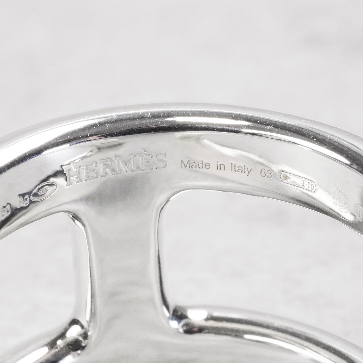 HERMES オスモズ GM リング 63号