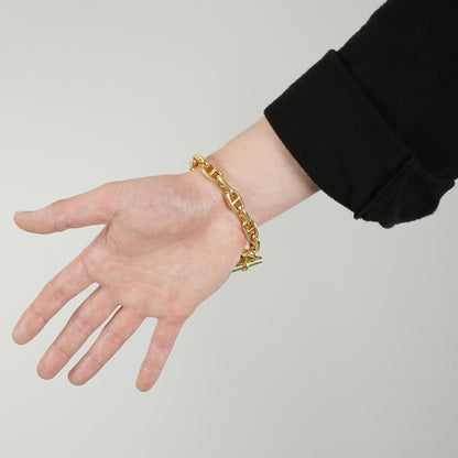 HERMES シェーヌダンクル 60's ゴールドヴェルメイユ ブレスレット MM15