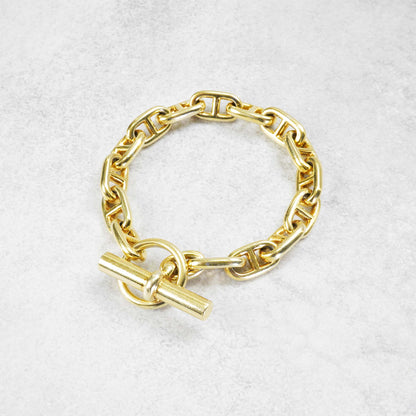 HERMES シェーヌダンクル 60's ゴールドヴェルメイユ ブレスレット MM15