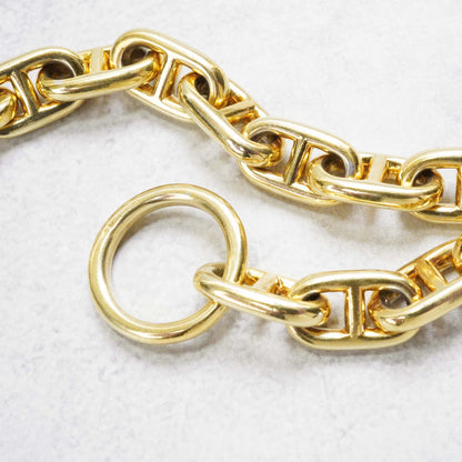 HERMES シェーヌダンクル 60's ゴールドヴェルメイユ ブレスレット MM15