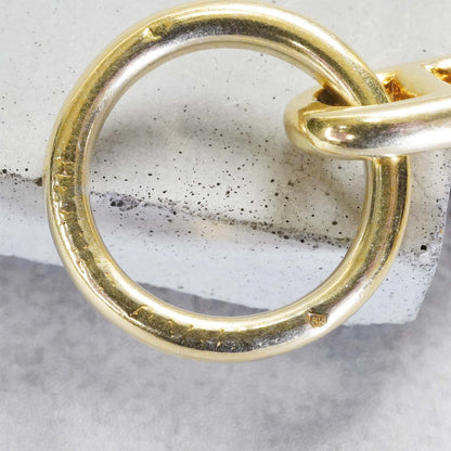 HERMES シェーヌダンクル 60's ゴールドヴェルメイユ ブレスレット MM15